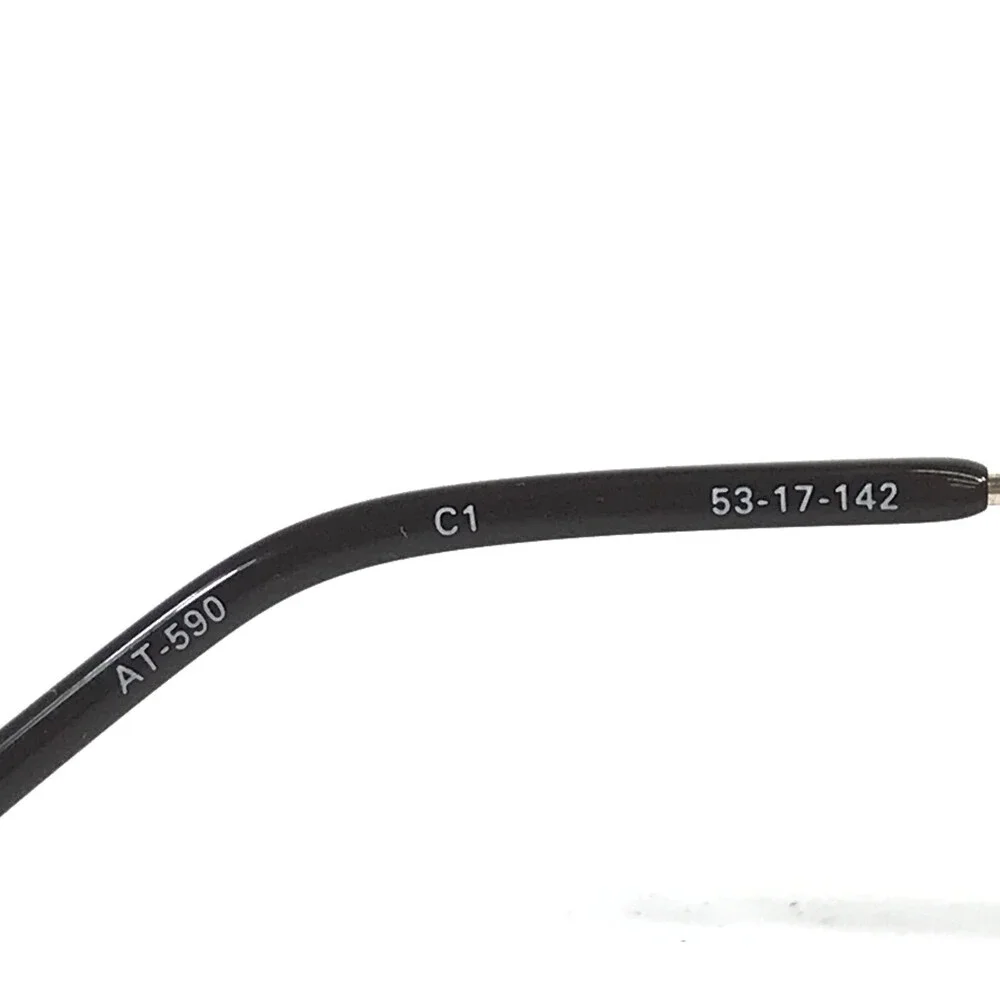 Adin Thomas Eyeglasses Frames AT-590 C1 Tortoise Smoke Gray Cat Eye 53-17-142